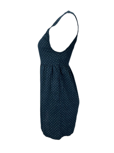 STEVEN ALAN Women's Navy Sleeveless Printed Dress Sz S NWT