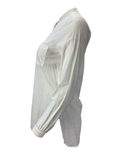 STEVEN ALAN Women's White Billy Button Down Tunic NWT