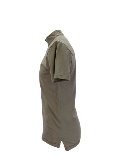 STEVEN ALAN Men's Gray Collared Button Front T-Shirt Sz XS NWOT