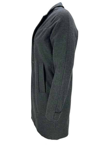 ONTOUR Men's Gray Collared Neck Button Closure Trench Coat Sz M NWT