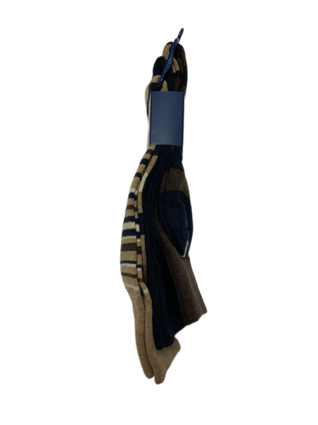 COLE HAAN Men's 3 Pair Multicolor Combed Cotton Crew Socks Sz 7-12 NWT