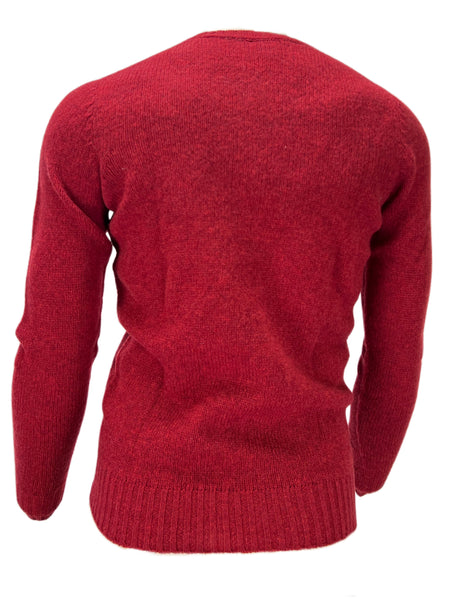 AIR JUMPER BY SCAGLIONE Men's Red Knitted Long Sleeve Pullover Sz S NWT