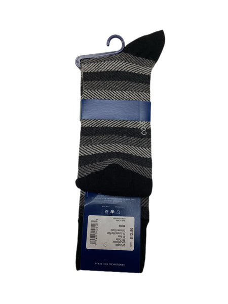 COLE HAAN Men's 1 Pair Multicolor Crew Dress Socks Sz 7-12 NWT