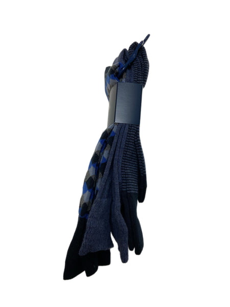 COLE HAAN Men's 3 Pair Multicolor Combed Cotton Crew Socks Sz 7-12 NWT