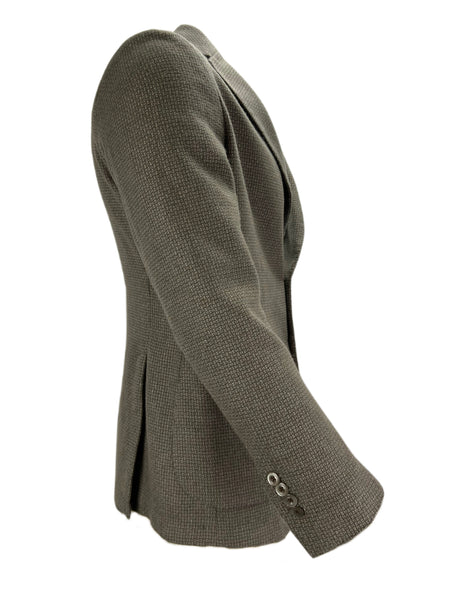 L.B.M. 1911 Men's Brown Button Closure Textured Knitted Blazer Sz S NWT