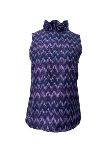 ELIZABETH MCKAY Women's Purple Coctail Top #3002 0 NWT