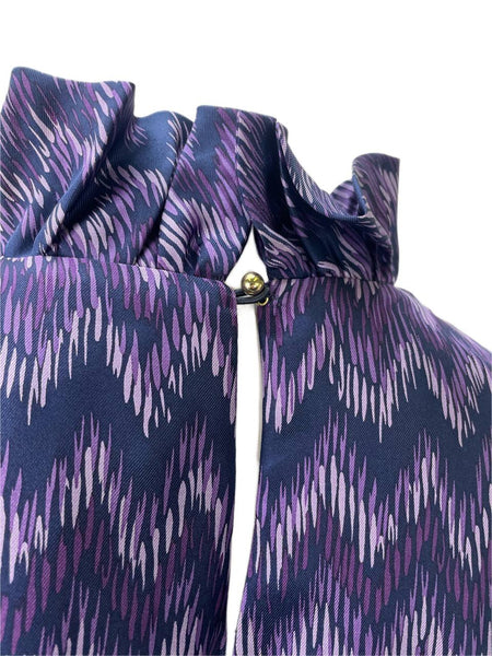 ELIZABETH MCKAY Women's Purple Coctail Top #3002 0 NWT