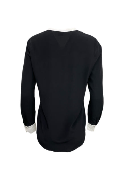 ECRU Women's Black Casual Long Sleeve Blouse #3115 S NWT