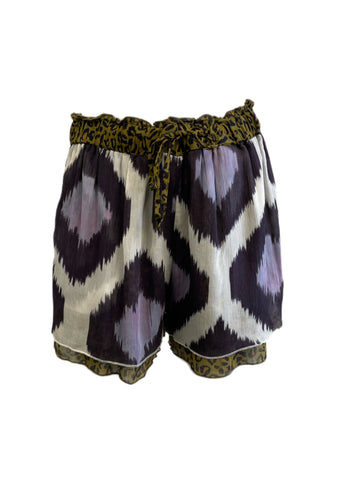 SCOTCH & SODA Women's Multicoloured Printed Elastic Waist Shorts #312 3 NWT
