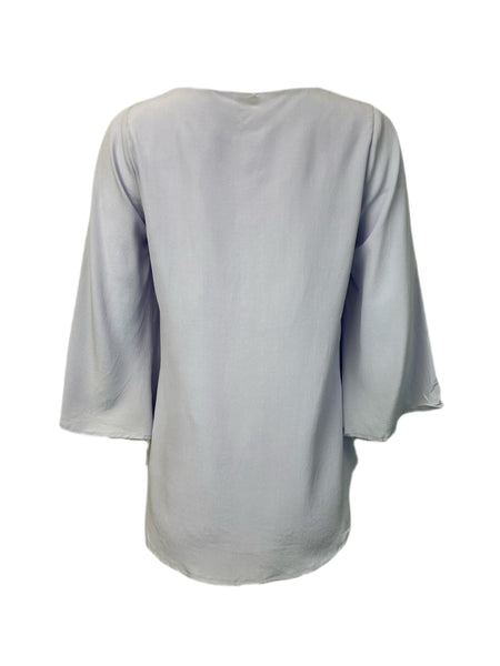 ECRU Women's Lavander V-Neck 3/4 Sleeve Blouse #3236 S NWT