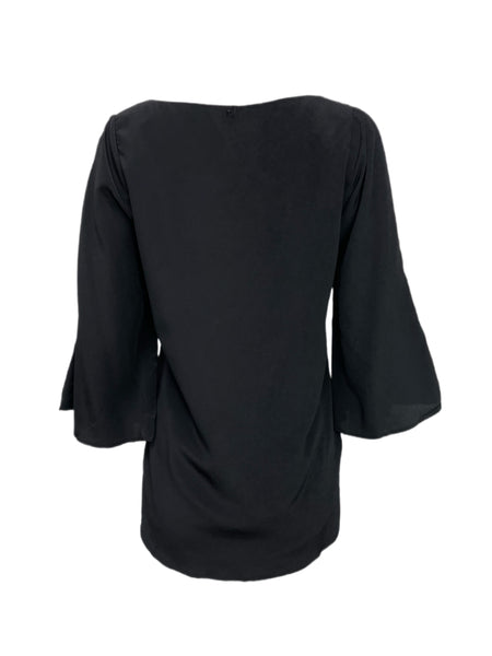 ECRU Women's Black 3/4 Sleeve Casual Blouse #3236 S NWT