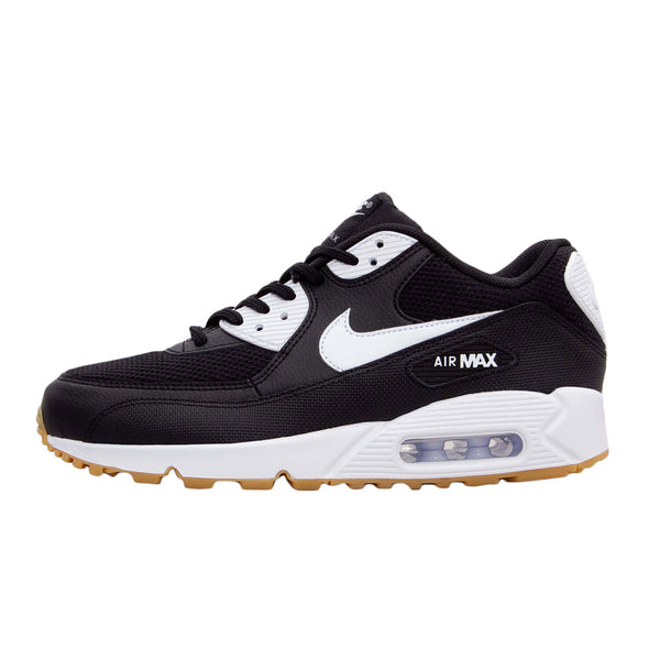 NIKE Women's Air Max 90, Black/White/Gum Light Brown
