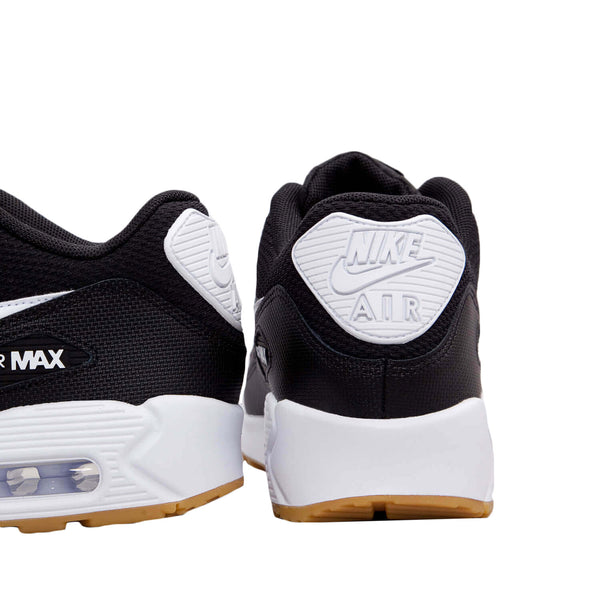 NIKE Women's Air Max 90, Black/White/Gum Light Brown