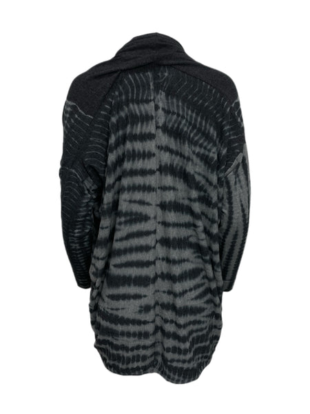 ECRU Women's Grey Tie Dye Jersey Cardigan #3264 S NWT