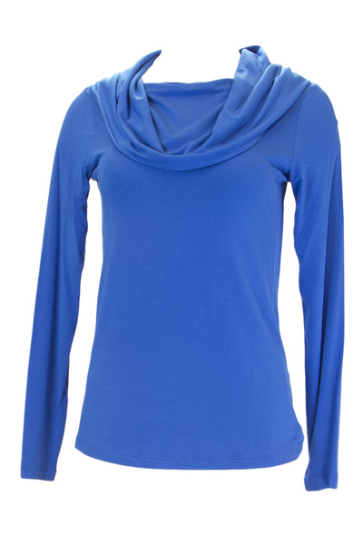 ANALILI Women's Wide Cowl Neck Long Sleeve Top 356M18 $135 NWT