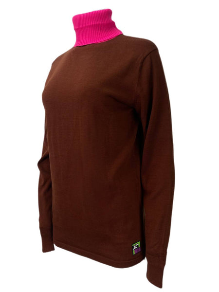 SCOTCH & SODA Women's Brown Contrast Sweater #358 S NWT