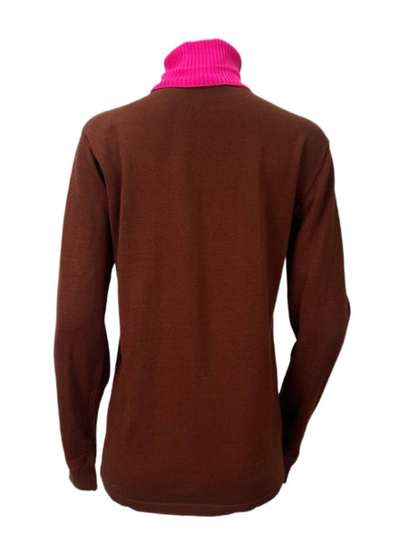 SCOTCH & SODA Women's Brown Contrast Sweater #358 S NWT