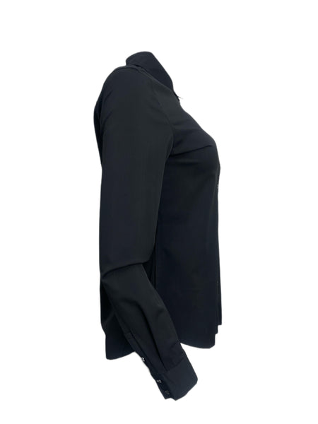 ECRU Women's Black Smoke Button Down Shirt #3988 S NWT