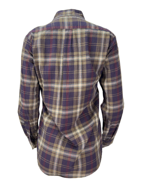 STEVEN ALAN Women's Multicolor Boyfriend Plaid Casual Shirt Sz S NWT