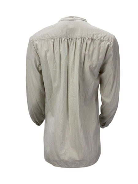 STEVEN ALAN Women's Gray Sydney Long Sleeve Button Front Blouse Sz S NWT