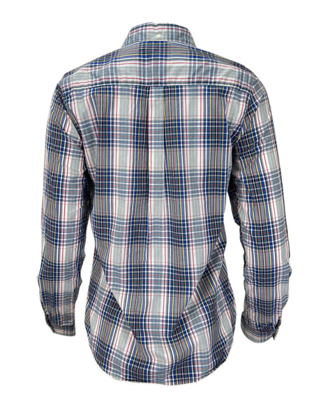 STEVEN ALAN Women's Multicolor Single Needle Plaid Casual Shirt NWT