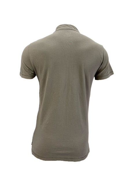 STEVEN ALAN Men's Gray Collared Button Front T-Shirt Sz XS NWOT