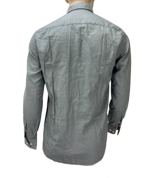 BASTONCINO Men's Gray Long Sleeve Dress Shirt Sz 15X38 NWT