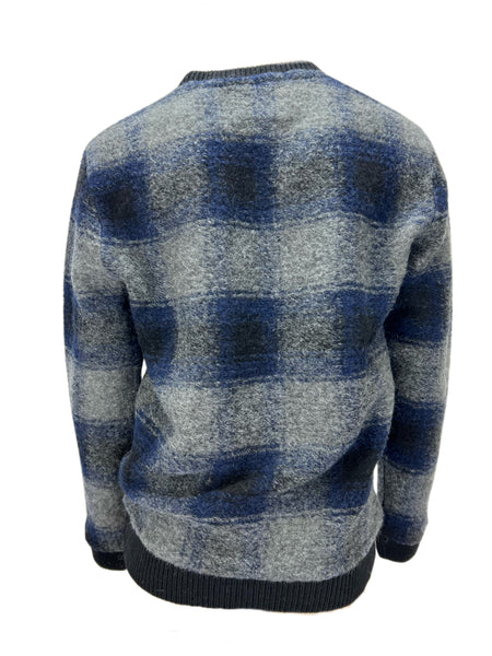 SCOTCH & SODA Men's Multicolor Long Sleeve Knitted Plaid Sweater Sz L NWT