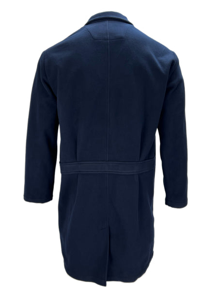 CAMO Men's Technical Pile Navy Button Closure Collared Neck Coat Sz L NWT