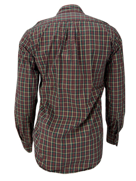 STEVEN ALAN Men's Green Jersey Lined Reverse Plaid Casual Shirt Sz XS NWT