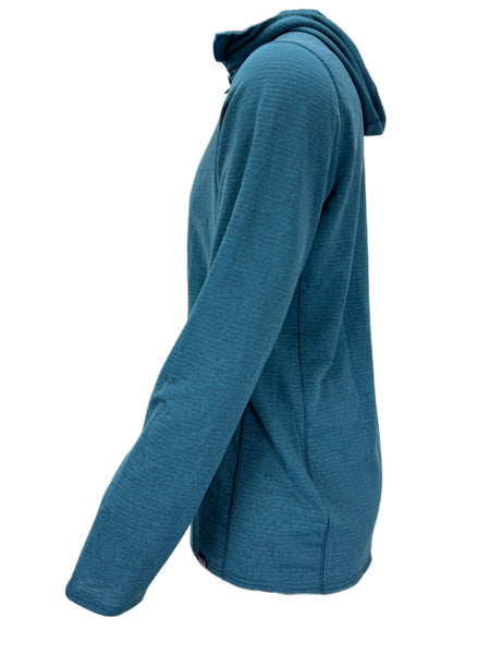 PATAGONIA Men's Smolder Blue Thermal long Sleeve Hoodie Sz L NWT