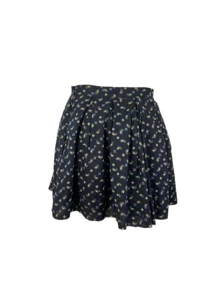 STEVEN ALAN Women's Black Georgia Patterned Pocket Skirt NWT