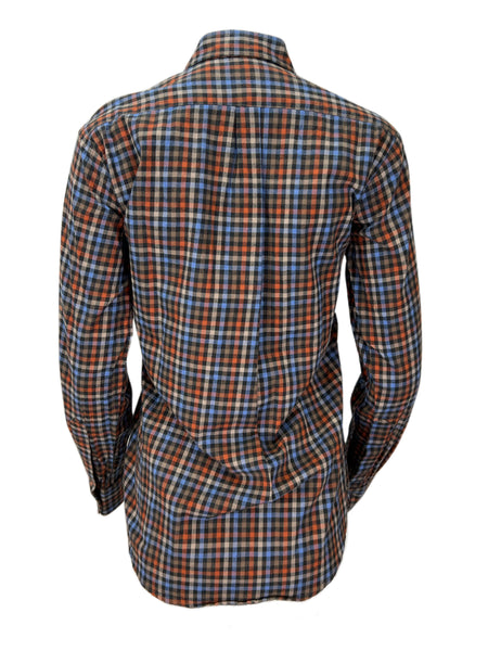 STEVEN ALAN Women's Multicolor Plaid Boyfriend Casual Shirt Sz S NWT