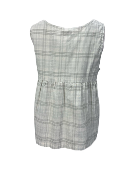 STEVEN ALAN Women's White Willow Sleeveless Plaid Tank Top NWT