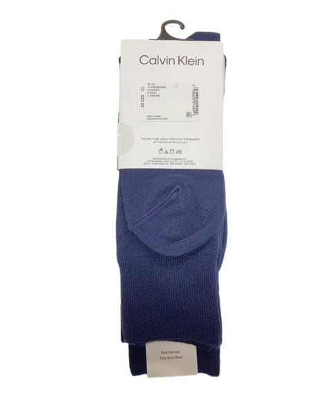 Calvin Klein Men's 3 Pair Navy Mid Calf Rayon From Bamboo Socks Sz 7-12 NWT