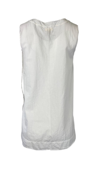 STEVEN ALAN Women's White Lorena Sleeveless Organic Tank Top Sz M NWT