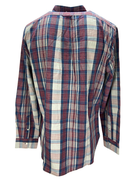 GRAYERS Men's Red Navy Plaid Long Sleeve Shirt Sz XXL NWT