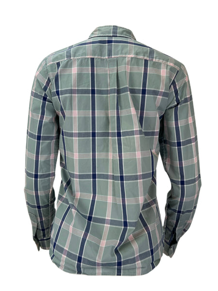 STEVEN ALAN Women's Green Revseam Long Sleeve Casual Shirt Sz M NWT