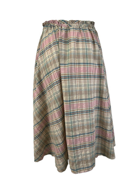 STEVEN ALAN Women's Multicolor Tyler Plaid Pocket Skirt Sz 6 NWT