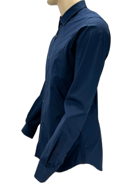 GABARDINE Men's Navy long Sleeve Dress Shirt Sz 15X40 NWOT