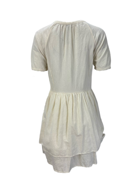 STEVEN ALAN Women's Beige Jerry Short Sleeve Dress Sz S NWT