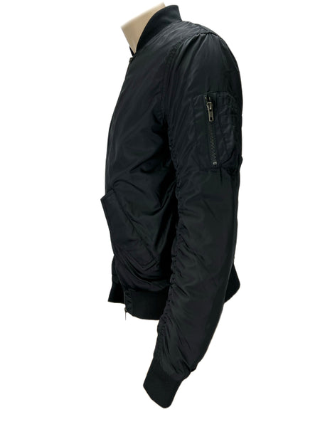 SAMSOE Men's Alfred Men's Black Zip Closure Bomber Jacket Sz S NWT