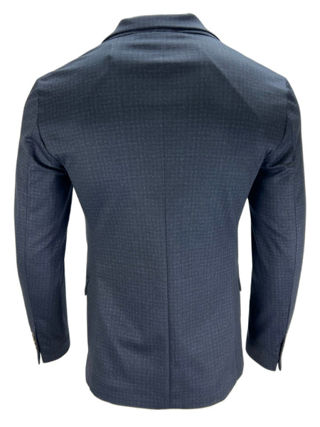 BLY03 Men's Navy Button Closure Collared Neck Blazer Sz XL NWT