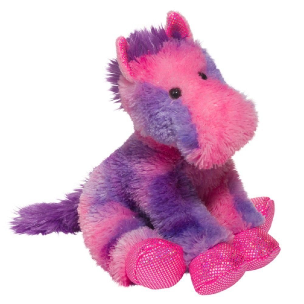 DOUGLAS Cuddle Toys 12" Allegra Pink/Purple Horse Stuffed Animal - 4136 NEW