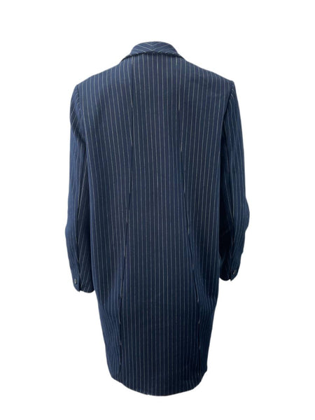 SCOTCH & SODA Women's Navy Striped Coat #4412 XS NWT