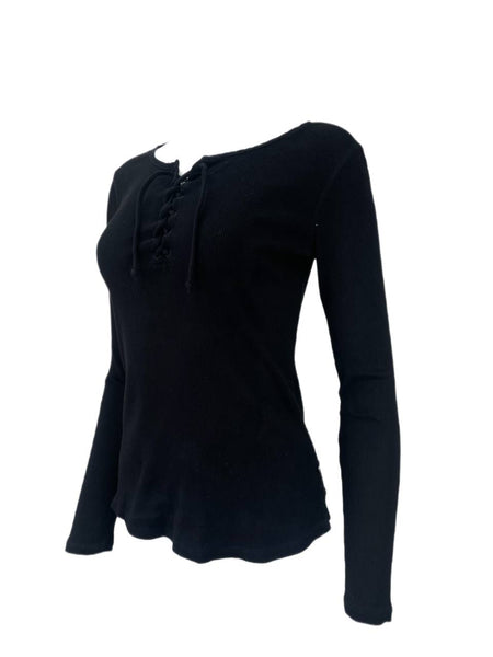 SCOTCH & SODA Women's Black Nomadic Dreamers Top #444 1 NWOT