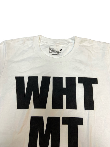 WHITE MOUNTAINEERING Men's White Printed Short Sleeve T-Shirt Sz M NWT