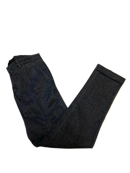 SETTECENTO Settecento Men's Faded Black Printed Straight Leg Chinos Pants Sz 31 NWT