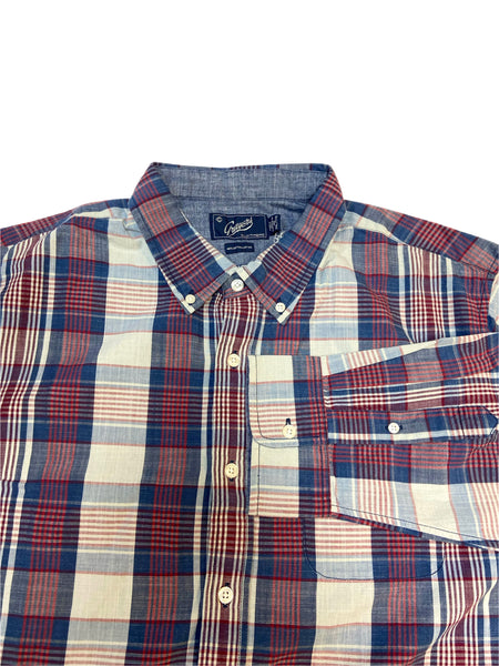 GRAYERS Men's Red Navy Plaid Long Sleeve Shirt Sz XXL NWT