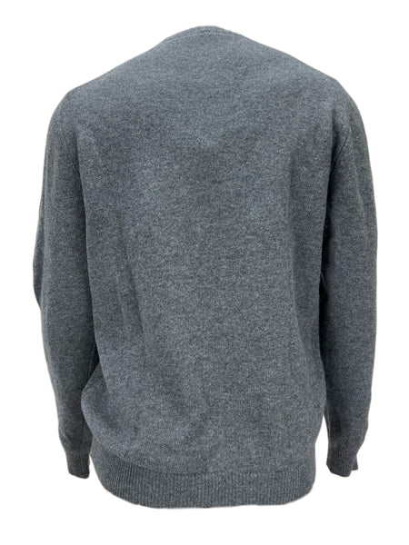 PAOLO PECORA Men's Gray Long Sleeve Pullover Sz M NWT
